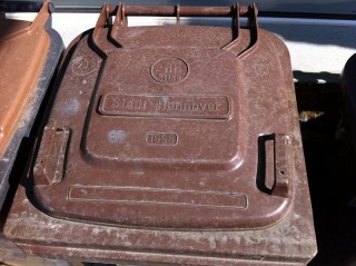 Mülltonnen aus Hannover im rumänischen Hinterland (Foto: Lisa Rokahr)